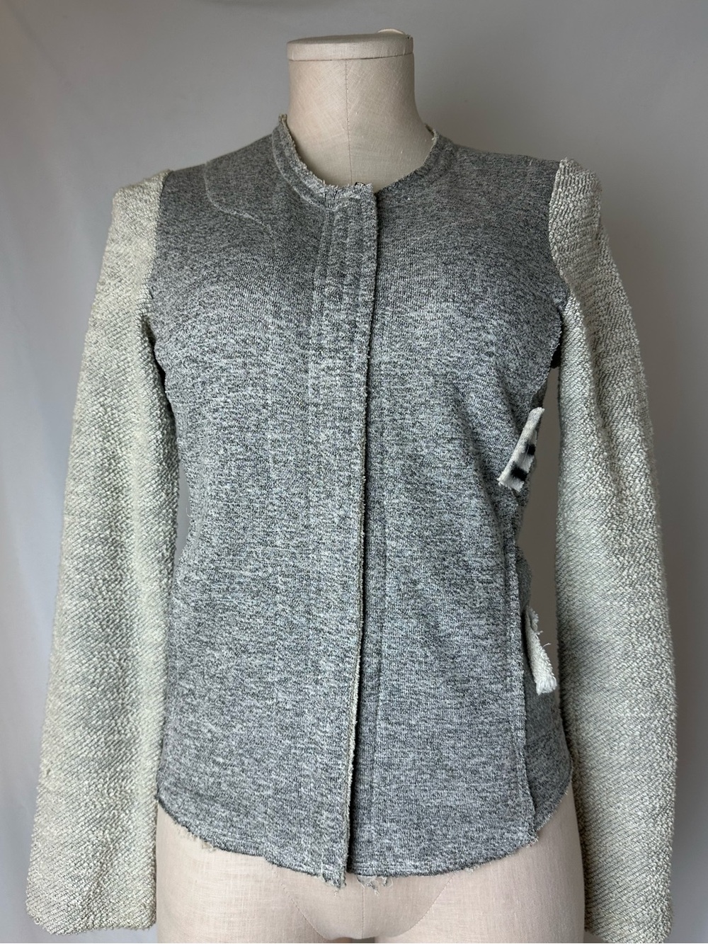 DOLAN Textured Two-Tone Gray Jacket